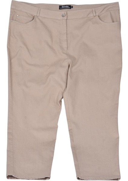 411-58 Kadın Pantolon Bej