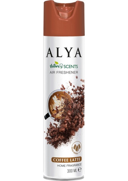Nature's Scents Coffee Latte Su Bazlı Oda Spreyi 300 ml