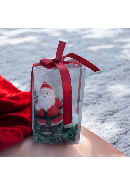 Noel Baba Temalı Dekoratif Mum - Yılbaşı Mum - Christmas Cande fiyatları