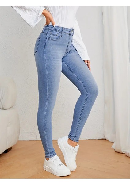 Mavi Yüksek Bel Skinny Jeans Kot Pantolon C596 fiyatları