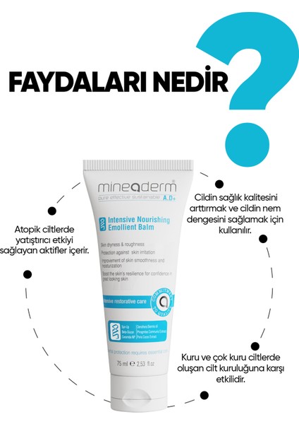 Kuru Veya Çok Kuru Ciltler Için Yoğun Nemlendirici Balsam/ıntensive Nourishing Emollient Balm