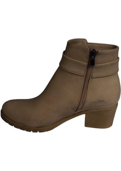 Kadın Siyah Krem Taşlı Tokalı 5cm Topuklu Bot modelleri