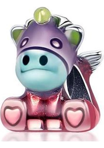 Renkli Gökkuşağı Unicorn Bruno Charm