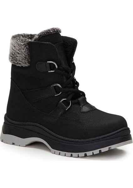 946.F21K.240-02 Alexis Kürklü Fermuarlı Siyah Kız Çocuk Bot fiyatları