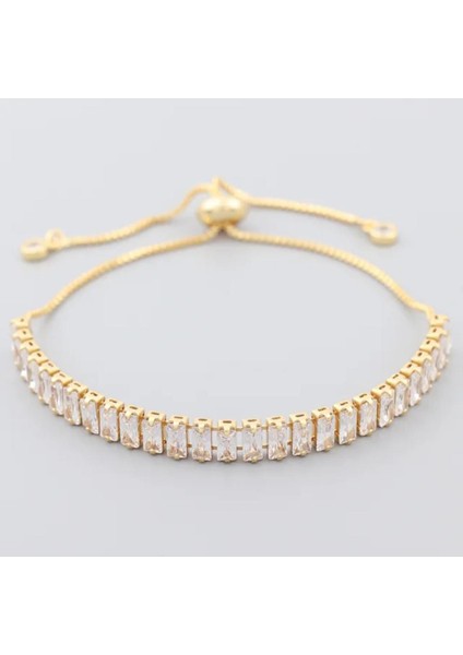 Gold Su Yolu Asansörlü Ayarlanabilir Şık Bileklik