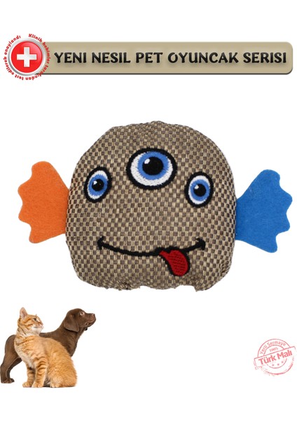 Köpekler Için Peluş Oyuncak Serisi - Three Eyes / 10CM