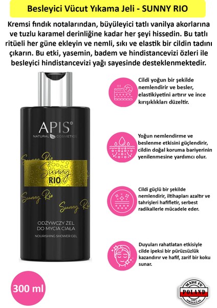 Besleyici Vücut Yıkama Jeli - Sunny Rıo - 300 ml