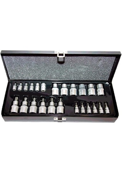 NCSET1412E 25 Parça 1/4’’ ve 1/2’’ Torx ve E Tipi Torx Bits & Lkma Seti