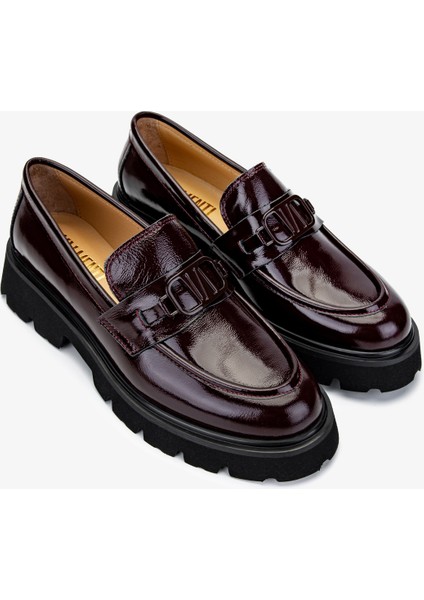 Kadın Deri Bordo Loafer Ayakkabı 33 052Y Bn Ayk Y24 Bordo Krsk Rgn fiyatları