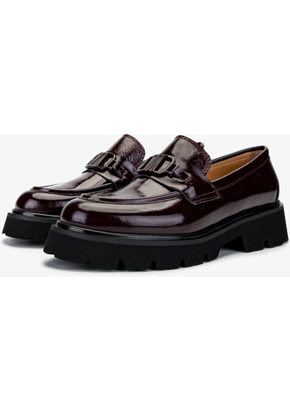 Kadın Deri Bordo Loafer Ayakkabı 33 052Y Bn Ayk Y24 Bordo Krsk Rgn fırsatları