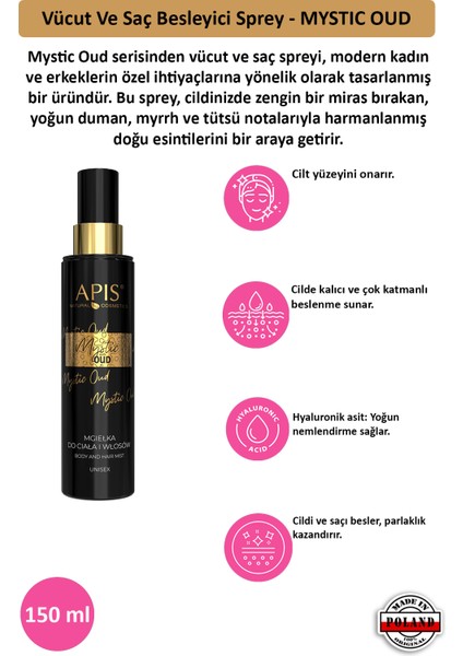 Vücut Sprey - Mystıc Oud - 150 ml