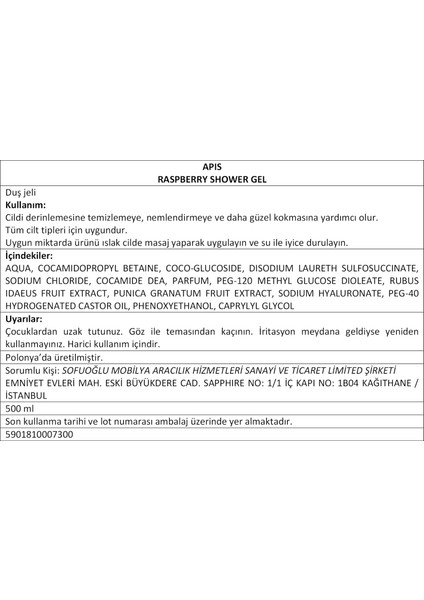 Duş Jeli - Ahududu Kokulu - FRUIT SHOT - 500 Ml fırsatları