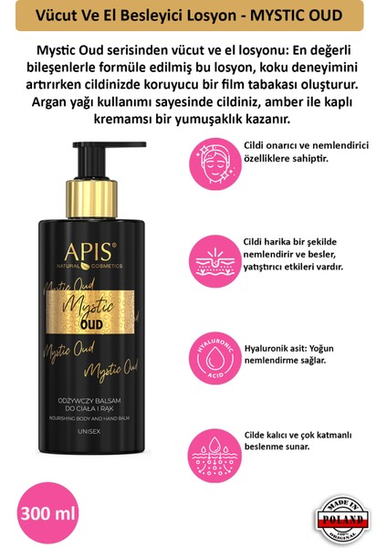 Vücut ve El Besleyici Losyon - Mystıc Oud - 300 ml