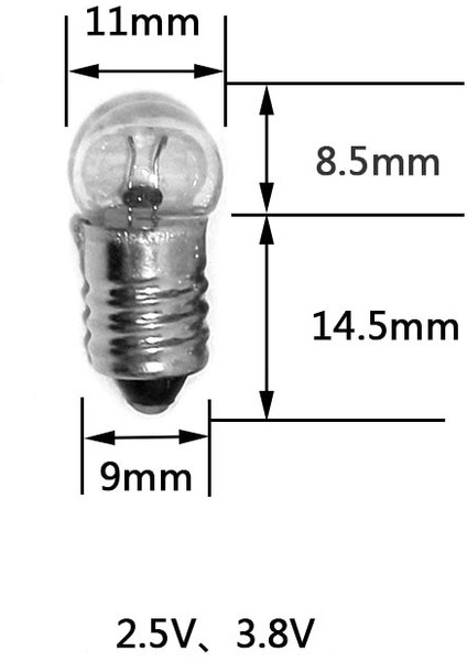 Fener Ampül Mini 2.5V Vidalı (50'lik Paket) (4767) - NEF2631-7532