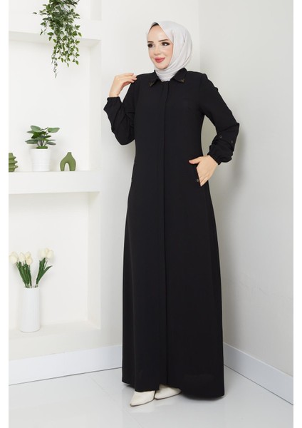 Kadın Yazlık Pardesü Ferace Fermuarlı Büyük Beden Fermuarlı 4935 fiyatları