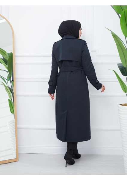 Çift Düğme Mevsimlik Kadın Spor Trençkot Içi Kürklü 20242 fırsatları