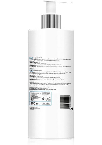 Nemlendirici Tonik - Deniz Yosunlu - HYDRO BALANCE - 500 Ml modelleri