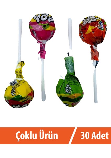 Lolipop Meyve Aromalı Sert Şeker 30X10 gr