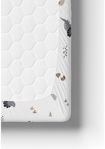 Pamuk Lastikli Çarşaf Seti - Dinozor 70X120 35X45 fiyatları