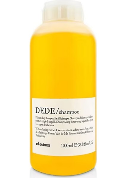 Dede Ince Telli Saçları Koruma Şampuanı 1000ML - Pompa Hediyeli - %100 Orijinal