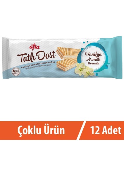 Tatlı Dost Vanilya Kremalı Gofret 12X140 gr