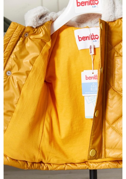 Benittokids Erkek Bebek Çocuk Kulaklı Kapüşonlu Mont 51323