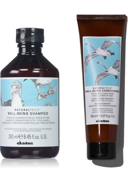 Davines Well-Beıng Tüm Saç Tipleri Için Nemlendirici ve Koruyucu Bakım Serisi - %100 Orijinal