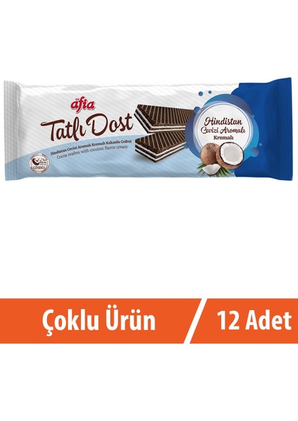 Tatlı Dost Hindistan Cevizli Gofret 12X140 gr