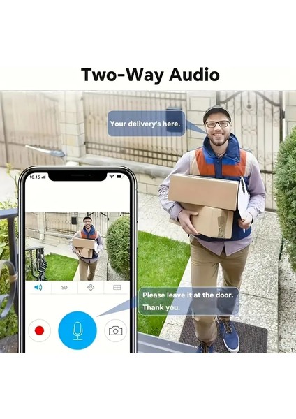 Güvenlik Kamerası Telefon Uygulama Destekli Akıllı ve 360 Derece 7/24 Anlık Görüntü