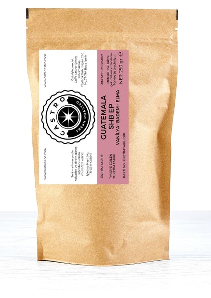 Guatemala SHB Öğütülmüş Filtre Kahve 250 gr