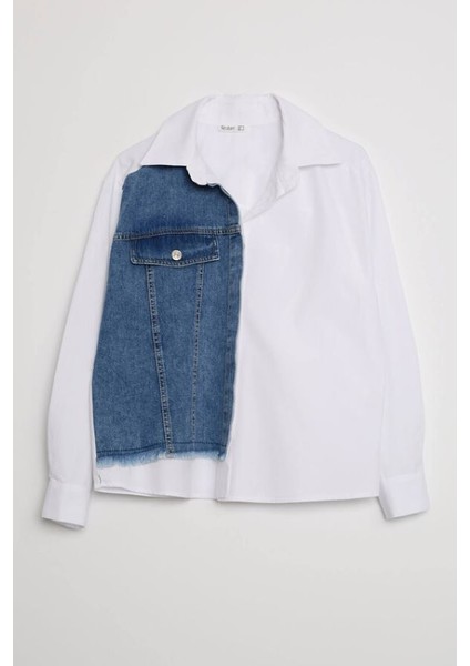 Kot Detaylı Kadın Gömlek modelleri