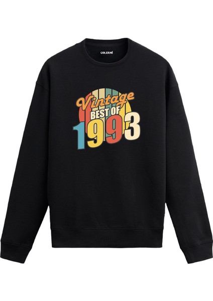 Best Of Vintage 1993 Limited Editiondoğum Tarihi Baskılı Doğum Günü Hediyesi Vintage Retro Sweatshirt