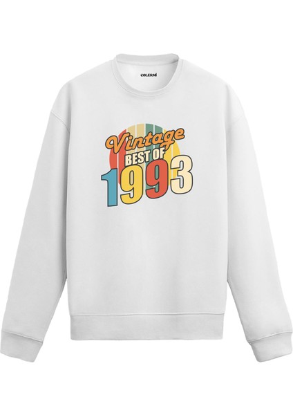 Best Of Vintage 1993 Limited Editiondoğum Tarihi Baskılı Doğum Günü Hediyesi Vintage Retro Sweatshirt