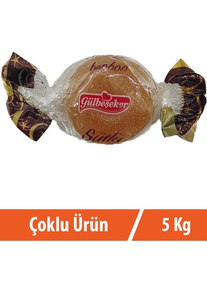 Sütlü Mini Bonbon Şeker 5x1 kg