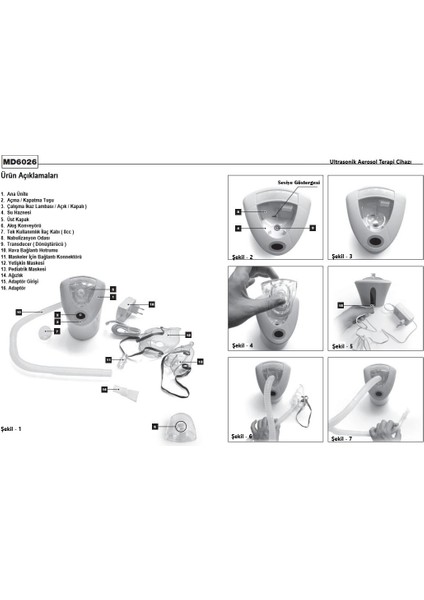 Ultrasonik Nebulizatör - MD6026P