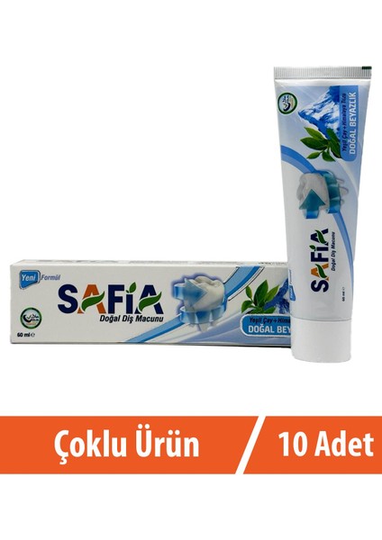 Diş Macunu Yeşil Çay ve Himalaya Tuzu 10x60 ml