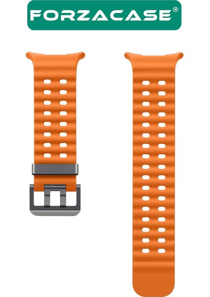 Samsung Galaxy Watch 7 Ultra 47MM ile Uyumlu Delikli Oluklu Silikon Kordon Kayış - FC863 indirimleri