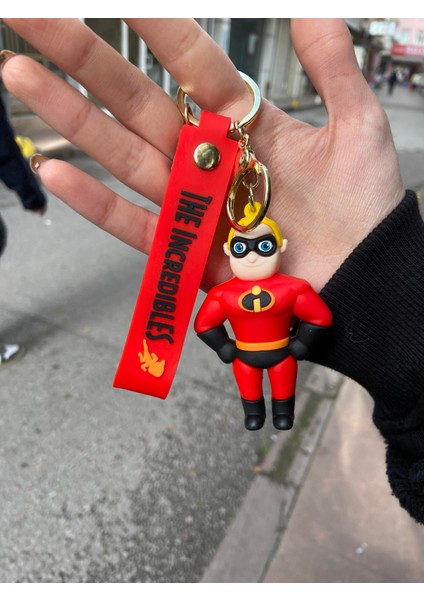 Inanılmaz Aile Silikon Anahatarlık Çanta Süsü Bay Inanılmaz