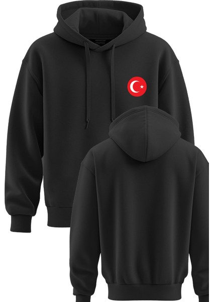 Türkiye Baskılı 3 Ip Kapşonlu Sweatshirt Türkiye Hoodie