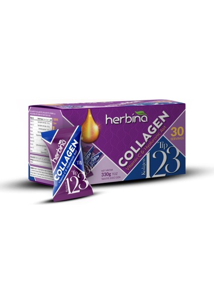 Collagen Tip 1-2-3 Karışımı 30 Şase Kivi Aromalı