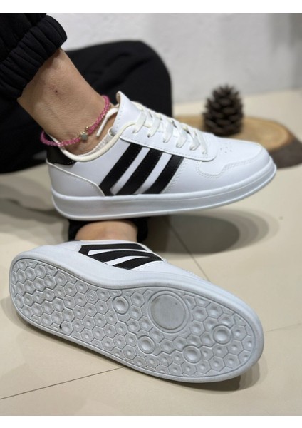 Unisex Su Geçirmez Yüzeye Sahip Kaymaz Tabanlı Bağcıklı Konforlu Sneaker Rahat Günlük Spor Ayakkabı