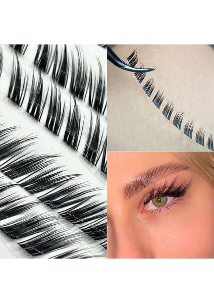 Ekspres Kirpik; Fox Kirpik; Tilki Efekti Kirpik; Ipli Kirpik;cat Eyes Kirpik; 14MM 4ip