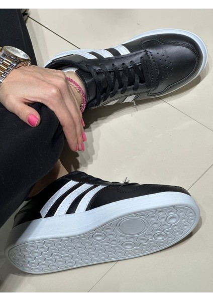 Unisex Su Geçirmez Yüzeye Sahip Kaymaz Tabanlı Bağcıklı Konforlu Sneaker Rahat Günlük Spor Ayakkabı