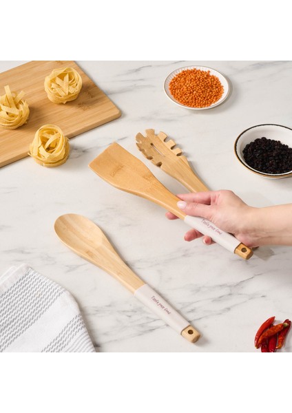 Harmony 3 Parça Ahşap Servis Seti Taupe fiyatları