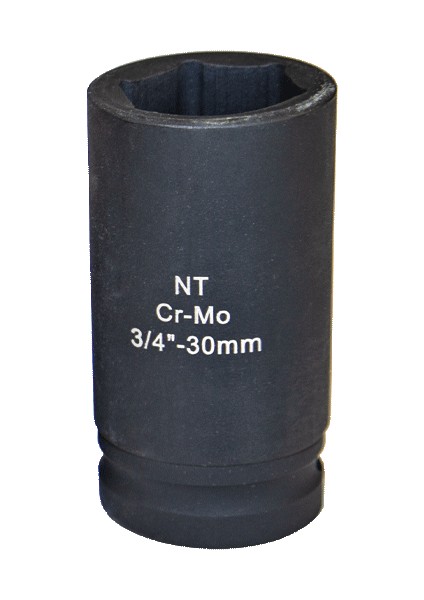 NTZLU3438 38 mm 3/4’’ Crmo Uzun Metrik Darbeli Lokma