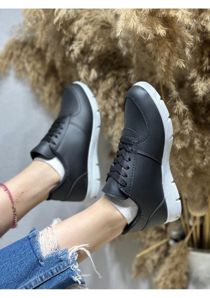 Unisex Siyah Sneaker Ayakkabı