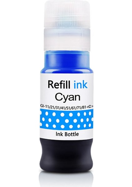 Canon Gı-41 Mavi Mürekkep Muadil 500 ml + 70 ml