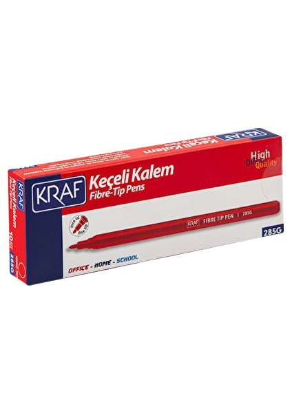Keçeli Kalem Kırmızı 285G (10'lu Paket)