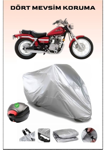 Honda Cmx 250 Rebel Arka Çanta Uyumlu Motosiklet Branda Su Geçirmez Dayanıklı Kumaş