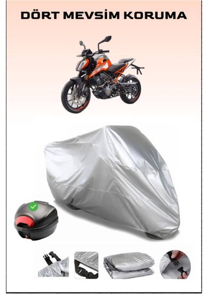 Ktm 125 Duke Arka Çanta Uyumlu Motosiklet Branda Su Geçirmez Dayanıklı Kumaş